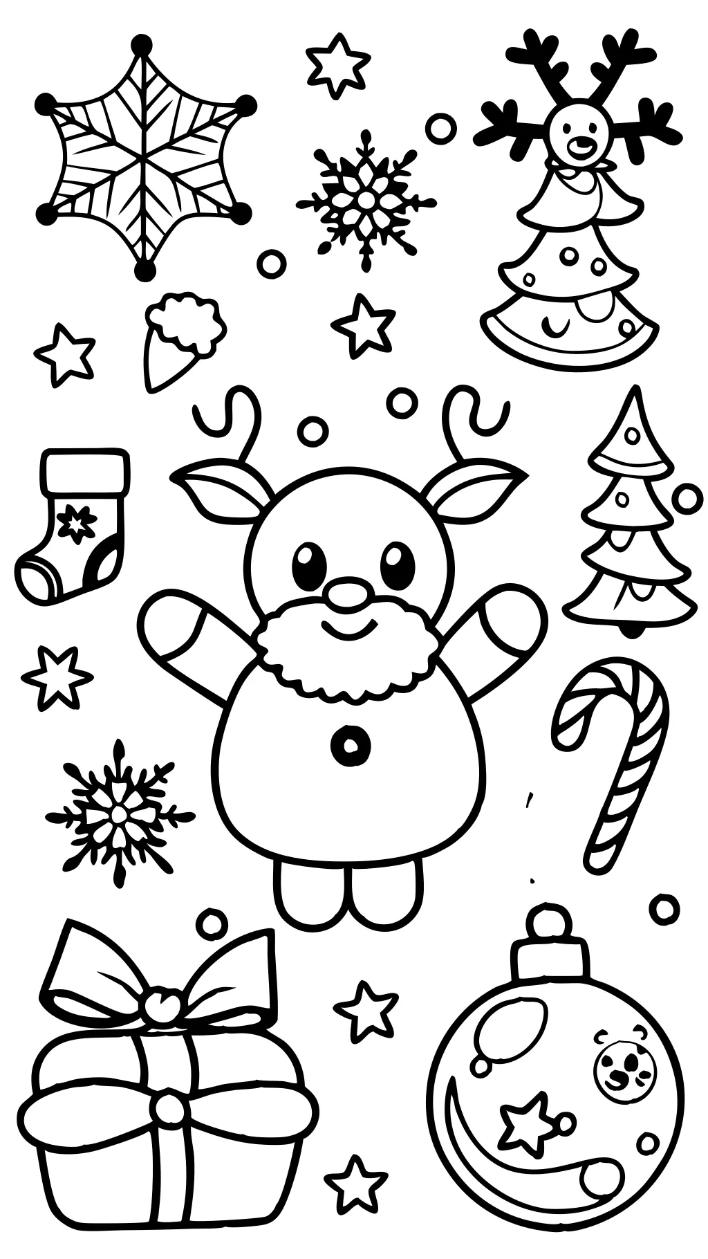 pages à colorier gratuites imprimables de Noël